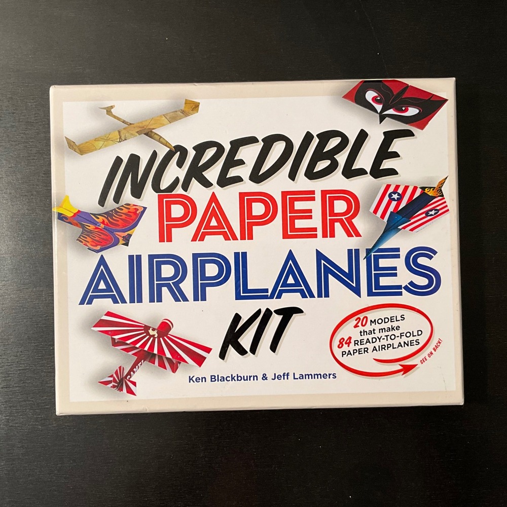 Incredible Paper Airplanes Kit 20‎ Models 84 Ready-to-Fold Planes